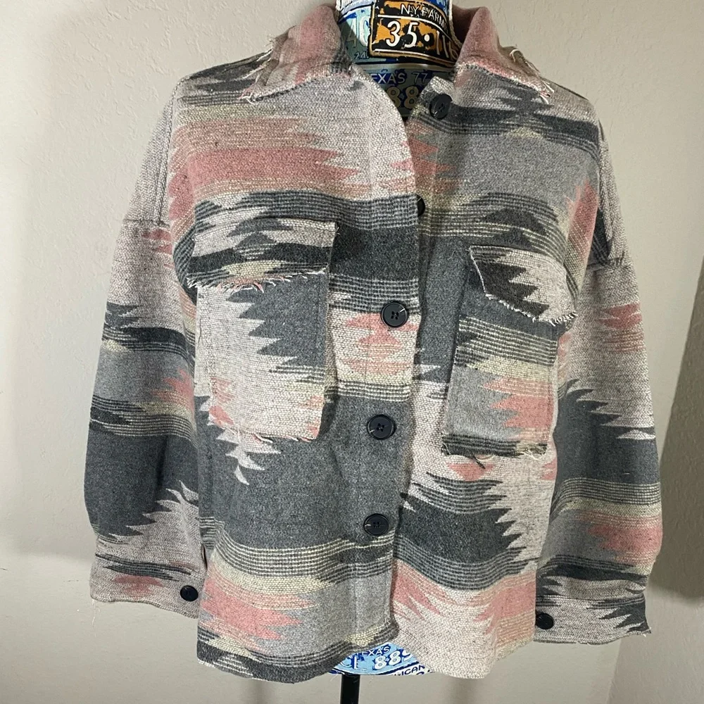 Pink Aztec Jacket - Picture 5 of 16